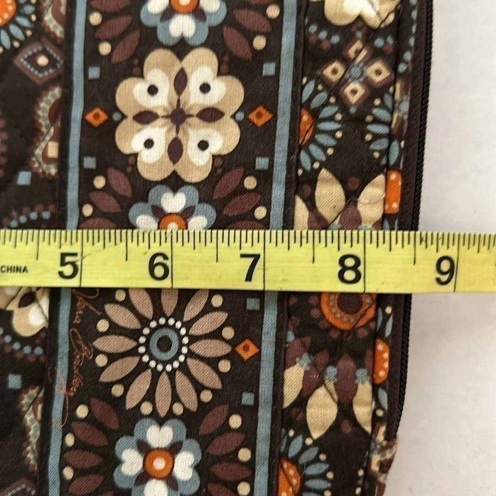 Vera Bradley Computer Travel Bag brown floral design